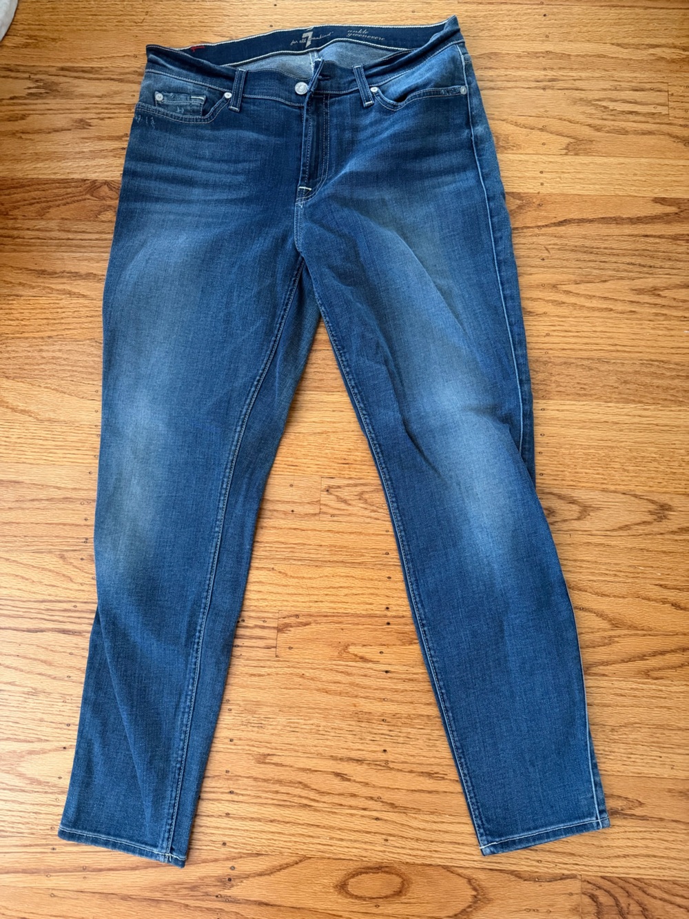 7 for All Mankind Classic Women's Blue Skinny Jeans